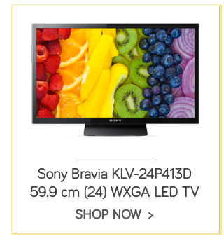 Sony Bravia KLV-24P413D 59.9 cm (24) WXGA LED Television With 1 + 1 Year Extended Warranty