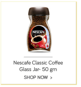 Nescafe Classic Coffee Glass Jar- 50 gm