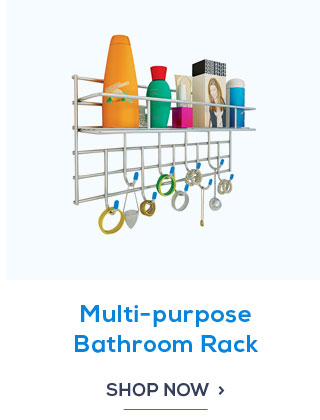 Saffron Multi-purpose Bathroom Rack with Hooks