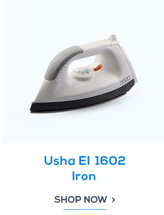 Usha EI 1602 Iron ( White & Grey )
