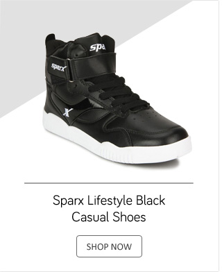 Sparx Lifestyle Black Casual Shoes