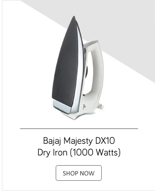 Bajaj Majesty DX10 Dry Iron (1000 Watts)