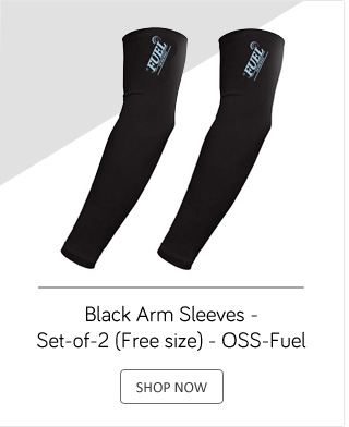 Black Arm Sleeves - Set of 2 (Free size) - OSS-Fuel