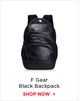 F Gear Black Backpack