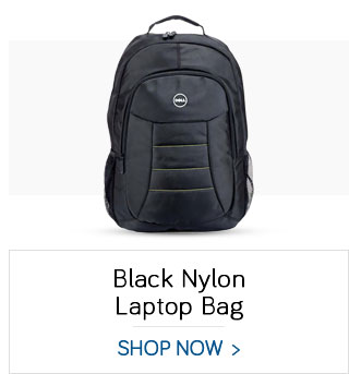 Black Nylon Laptop Bag Manufactured For Dell Laptops