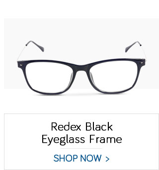 Redex Black Eyeglass Frame