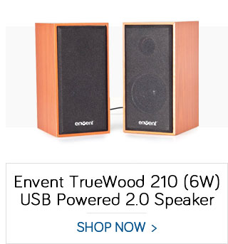 Envent TrueWood 210 (6W) USB powered 2.0 Speaker