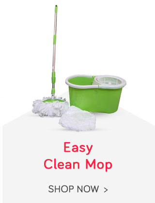 Easy Clean Green and White 8 Leter Magic Mop with 3 Extra Mop Heads ( Assorted Color)