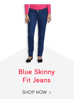 Tokyo Talkies Blue Skinny Fit Jeans