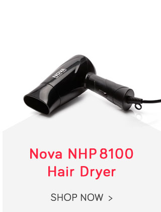 Nova NHP 8100 1200W Hair Dryer (Black)