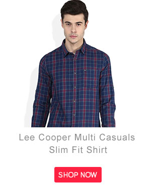 Lee Cooper Multi Casuals Slim Fit Shirt