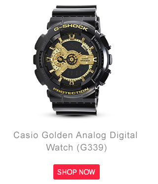 Casio Golden Analog Digital Watch (G339)