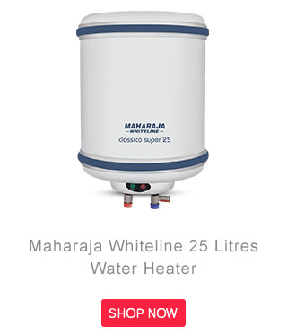 Maharaja Whiteline 25 Litres Classico Super Water Heater White & Blue