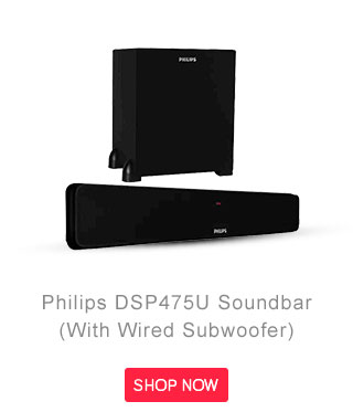 Philips DSP475U Soundbar (with Wired Subwoofer)