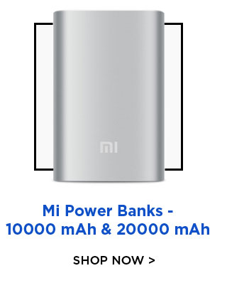 Mi Power Banks - 10000 mAh & 20000 mAh - Extra 5% off