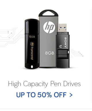 High Capacity Pen drives -  Up to 50% Off