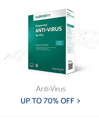 Secure Ur PC with Antivirus - Kaspersky, Quick Heal & More upto 70