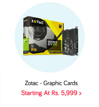 Gamers Paradise! Zotac Graphic Cards Starting at Rs.2500