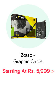 Gamers Paradise! Zotac Graphic Cards Starting at Rs.2500