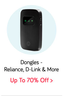 Upto 70% off on Data Dongles from Reliance, Huawei, D-Link and more