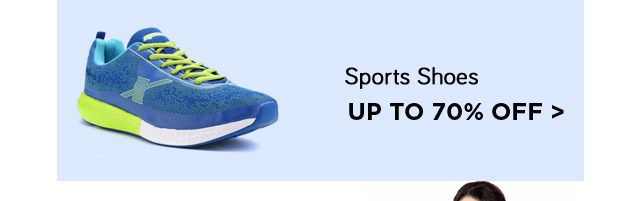 Sports shoes up to 70% off