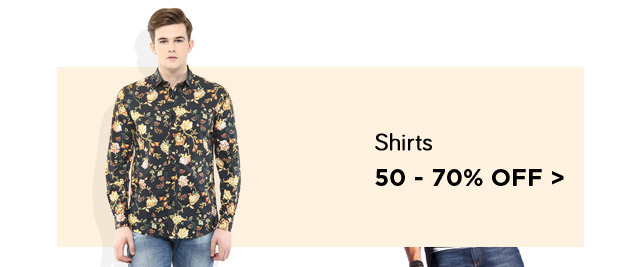 Shirts 50-70% off
