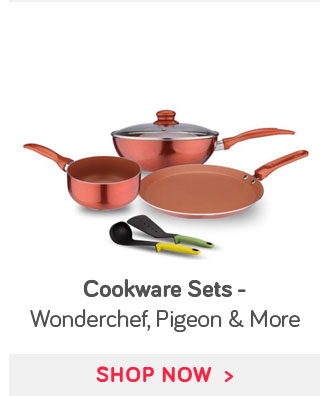 Cookware Sets - Wonderchef, Pigeon & More