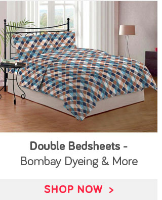 Double Bedsheets - Bombay Dyeing, Raymond & More