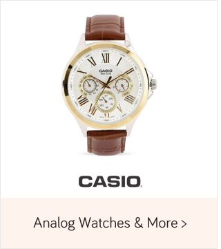 Casio- Analog watches & more