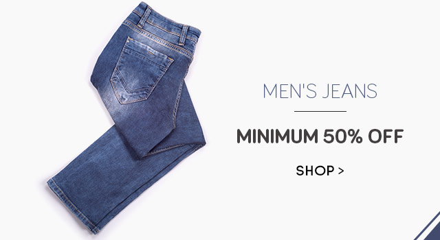 Men's Jeans Min 50% Off