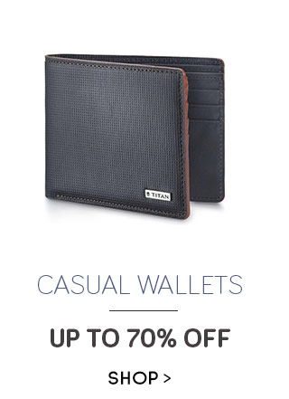 Casual Wallets Upto 70% off