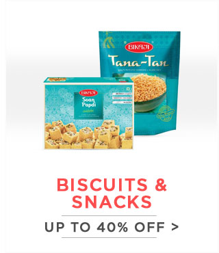 Biscuits, Snacks & Sweets upto 35% off