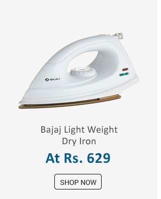 Bajaj DX7 Light Weight Dry Iron (1000W, White)