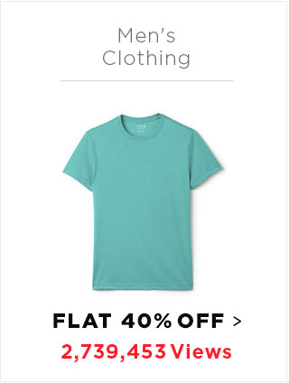 Men's Clothing Flat 40% off