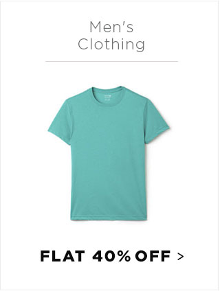 Men's Clothing Flat 40% off