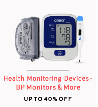 Health Monitoring Devices Min. 40% off - BP Monitors | glucose monitors & more