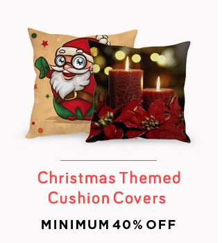 Christmas Themed Cushion Covers  - Min 40% off