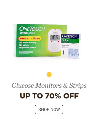 Glucose Monitors & Strips upto 70% off