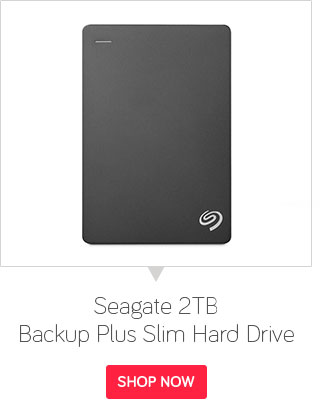 Seagate Backup Plus Slim 1TB USB 3.0 STDR1000300 Black