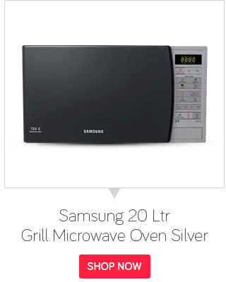 Samsung 20Ltr GW731KD-S/XTL Grill Microwave Oven Silver