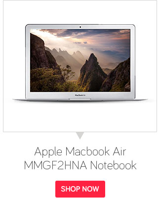 Apple Macbook Air MMGF2HNA Notebook (Intel Core i5- 8GB RAM- 128GB SSD- 33.78 cm(13.3)- OS X El Capitan) (Silver)