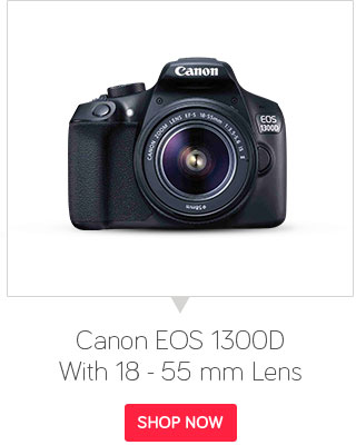 Canon EOS 1300D with 18 - 55 mm Lens