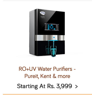 RO+UV Water Purifiers - Starting at Rs.3999 (Pureit, Kent & more)