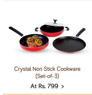 Crystal Non Stick Cookware Set 3pcs