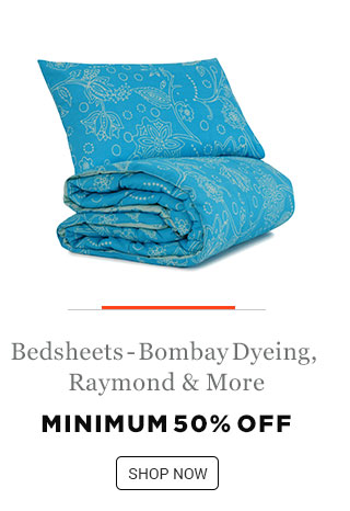 Bedsheets - Bombay Dyeing, Raymond & More