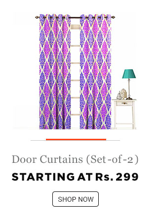 Set of 2 Door Curtains