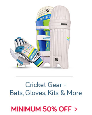 Cricket Gear- Bats, gloves, kits & more