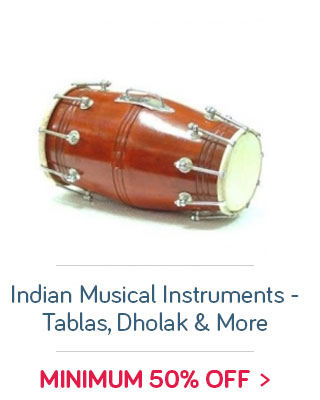 Indian Musical Instruments- Tablas, Flutes, Dholak & more