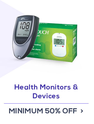Health Monitors & Devices Min 50% off