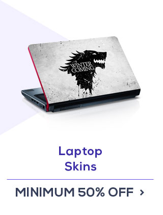 Laptop Skins@Min 50% off